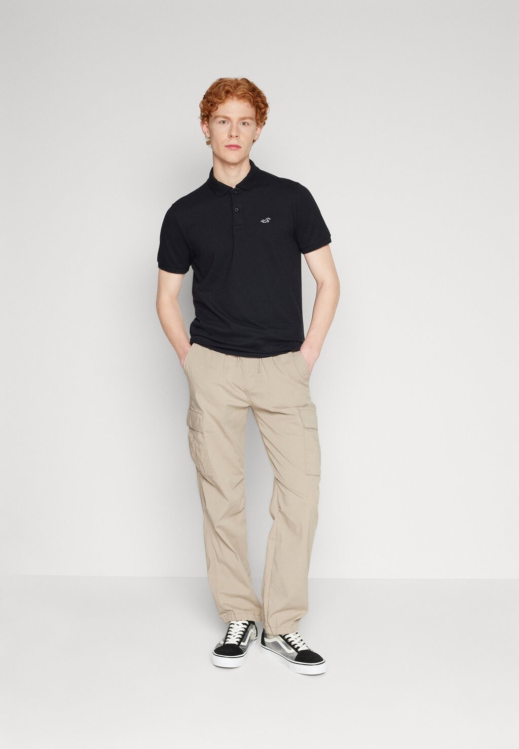 

Поло НЕЙТРАЛЬНЫЕ 5PK Hollister Co., белый/берёзовый/коричневый/серый/черный, комплект