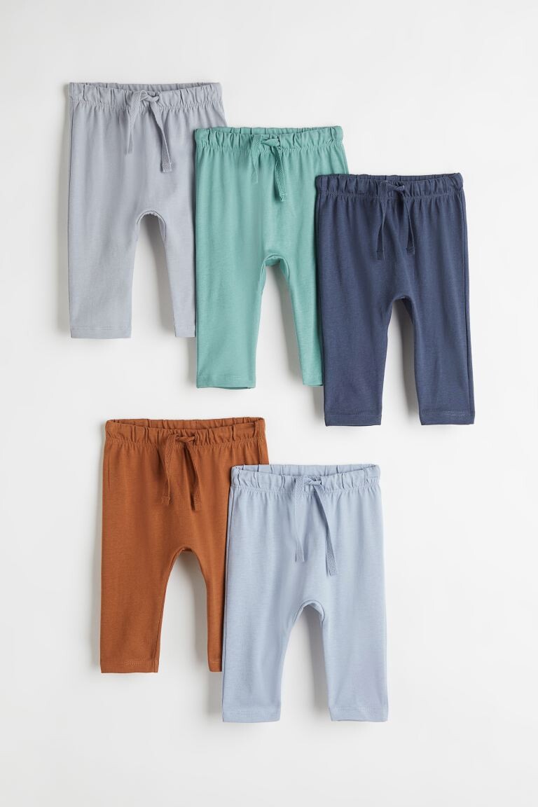 

Комплект из 5 спортивных брюк из хлопкового джерси H&M