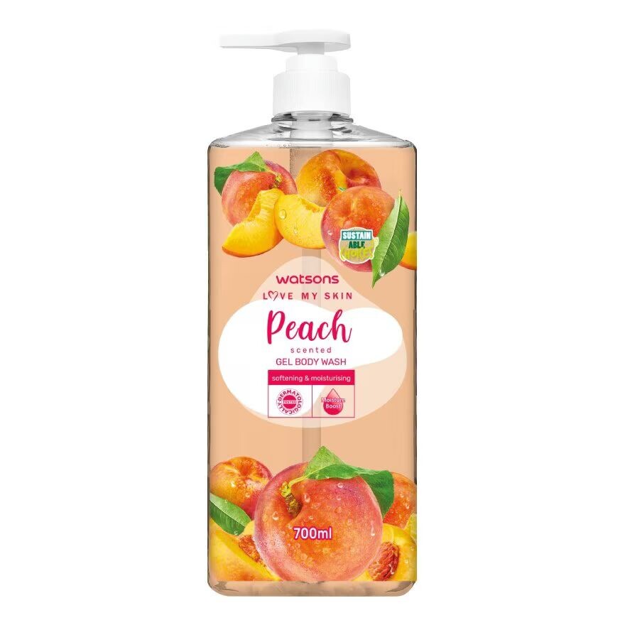 

Watsons Гель-гель для душа Love My Skin с ароматом персика, 700 мл, Orange