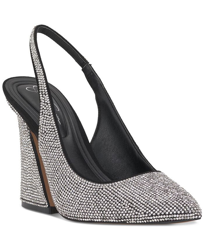 

Туфли Jiles Bedazzled с ремешком на пятке Jessica Simpson, черный