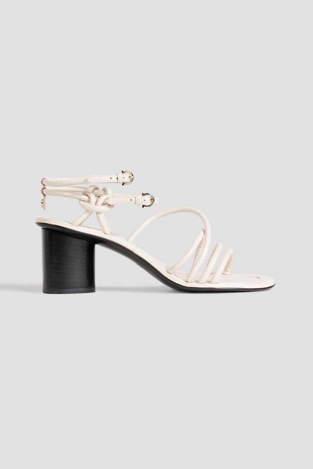 

Кожаные сандалии Augusta FERRAGAMO, слоновая кость