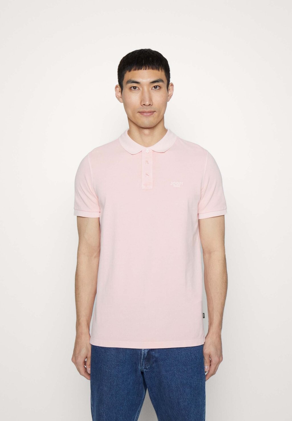 

Рубашка-поло AMBROSIO JOOP! Jeans, цвет pastel pink