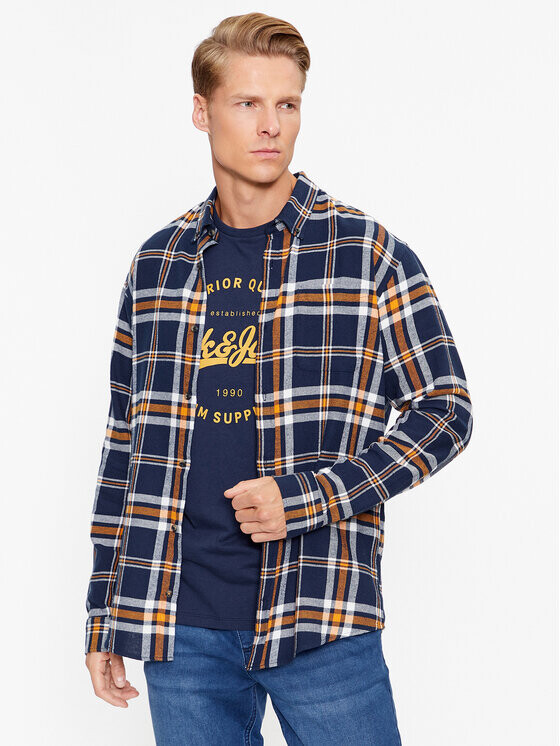 

Рубашка узкого кроя Jack&Jones, синий