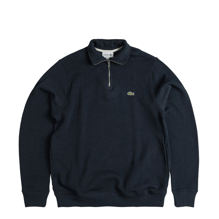 

Свитер Zippered Stand Up Collar Cotton Sweatshirt Lacoste, синий