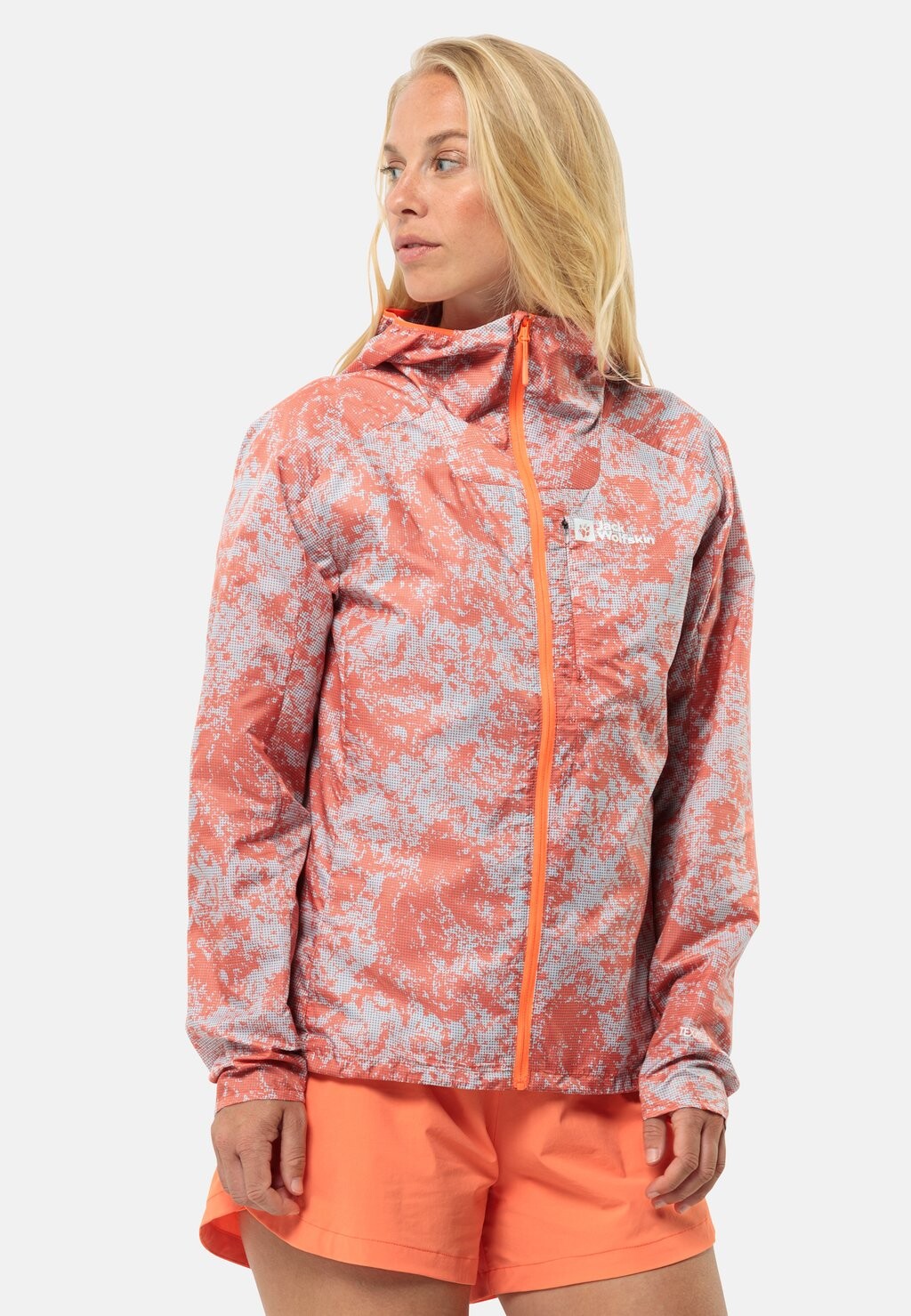 

Куртка для отдыха на открытом воздухе Jack Wolfskin, пятнистый оранжевый