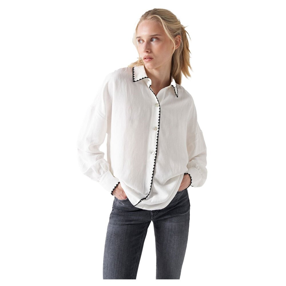 

Рубашка Salsa Jeans Embroidered, бежевый