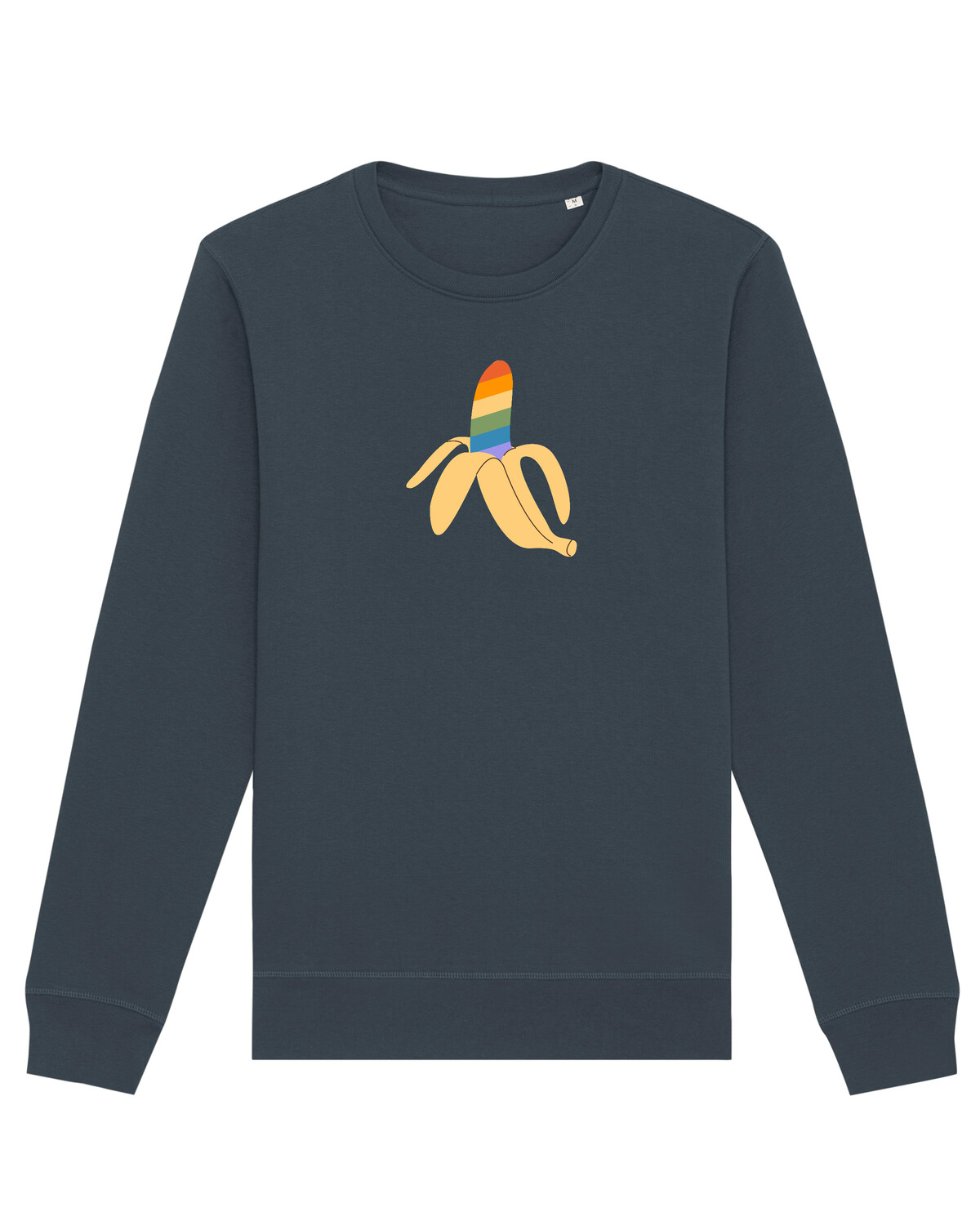 

Толстовка wat Apparel Rainbow Banana, цвет India Ink Grey