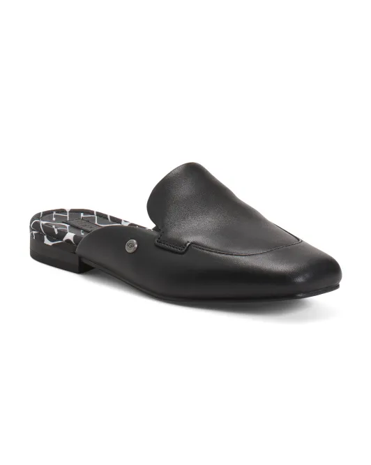 

Кожаные мюли Janaya на плоской подошве Ugg, цвет Black Leather