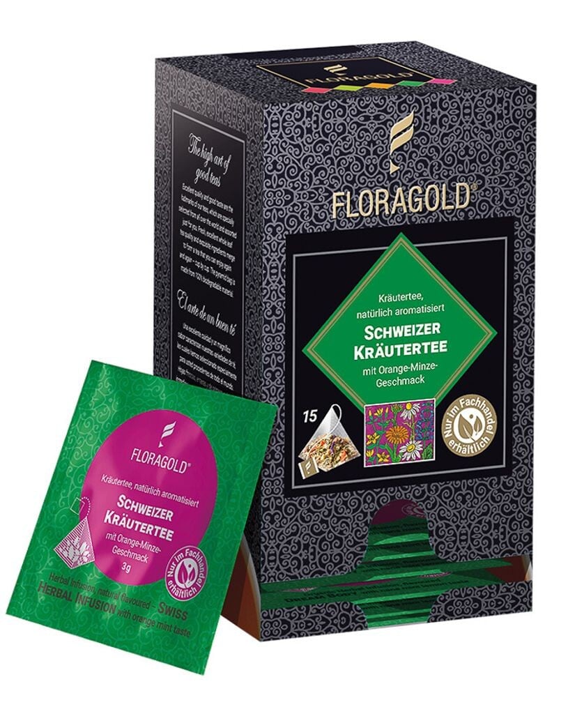 

Чай травяной SWISS HERBAL TEA в пакетиках-пирамидках от Floragold, упаковка 15 шт.