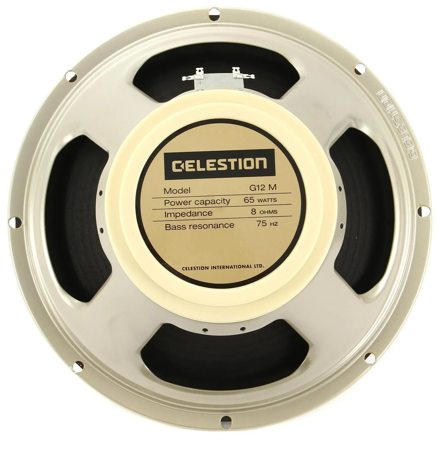 

Celestion G12M-65 Creamback 12-дюймовый сменный динамик для гитарного усилителя мощностью 65 Вт — 8 Ом