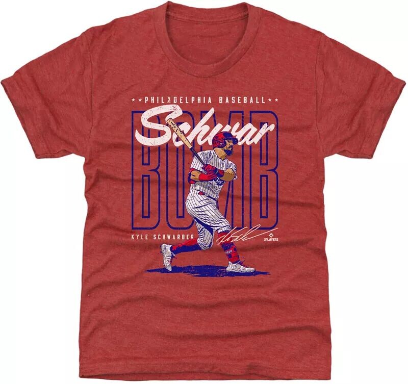 

Красная футболка Philadelphia Phillies 'Scwarbomb' для взрослых 500 Level