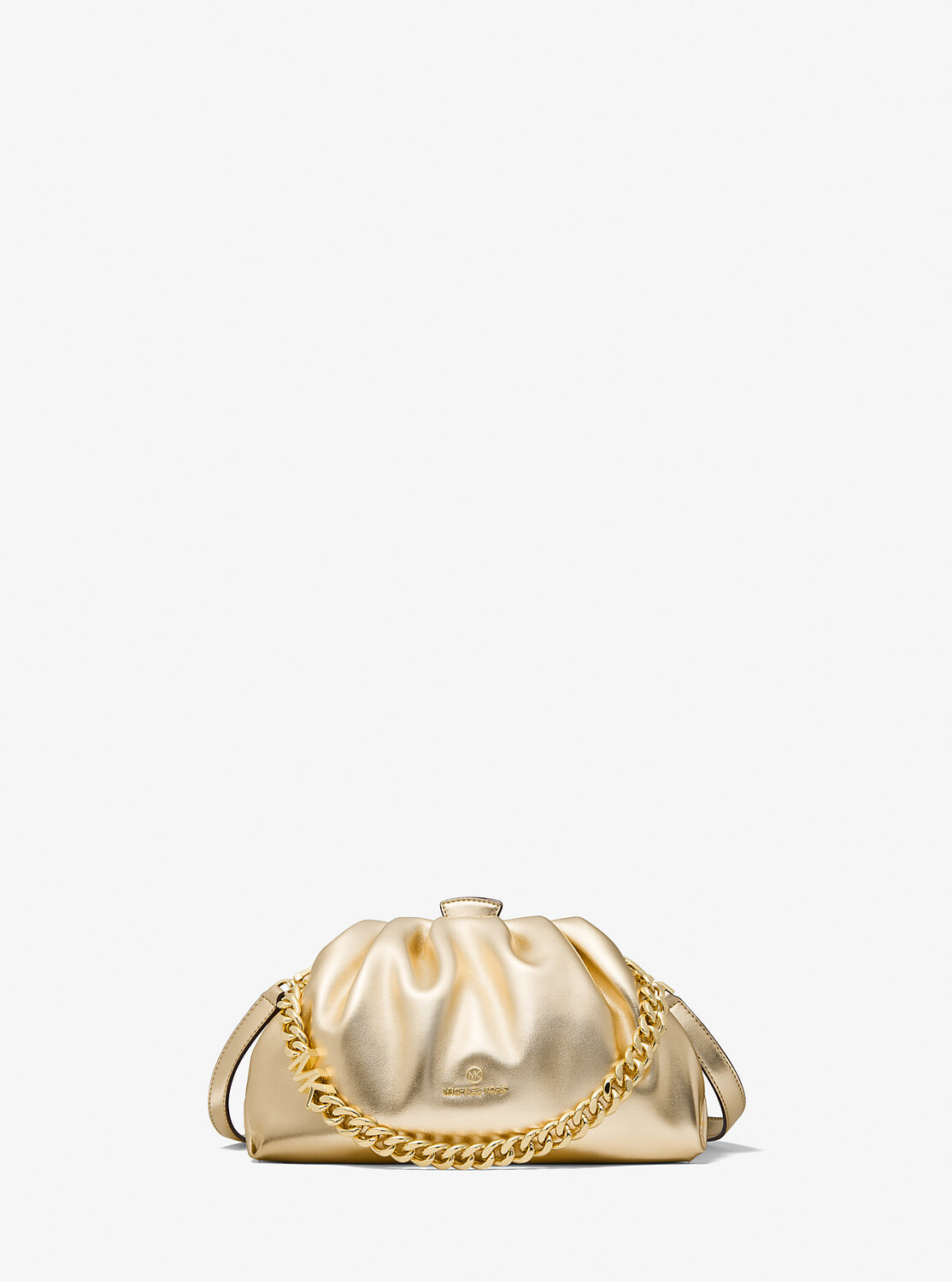 

Маленькая сумка через плечо Nola из искусственной кожи цвета металлик Michael Kors, желтый