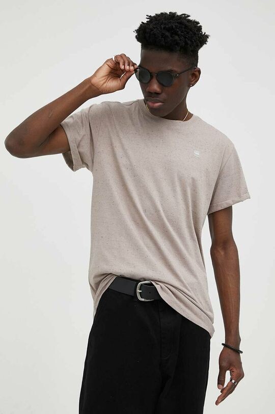 

Футболка G-Star из необработанного хлопка G-Star Raw, бежевый