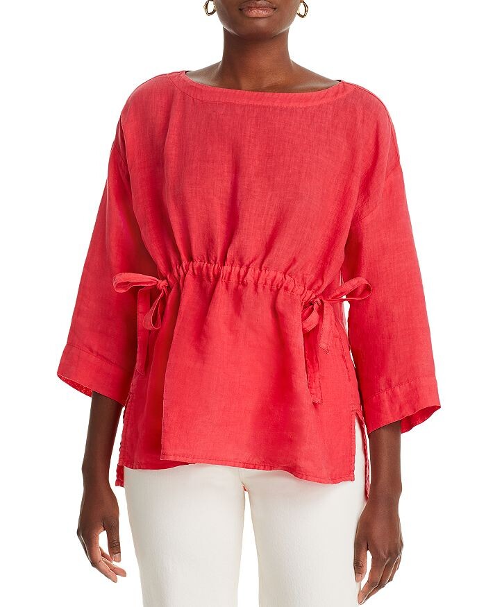 

Льняной топ на шнурке Eileen Fisher