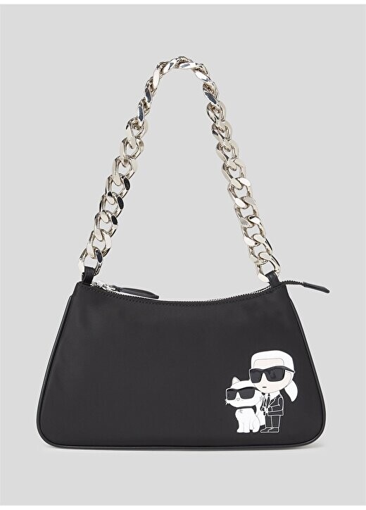 

Черная женская сумка на плечо 8X29x17 см 240W3077 Karl Lagerfeld, черный