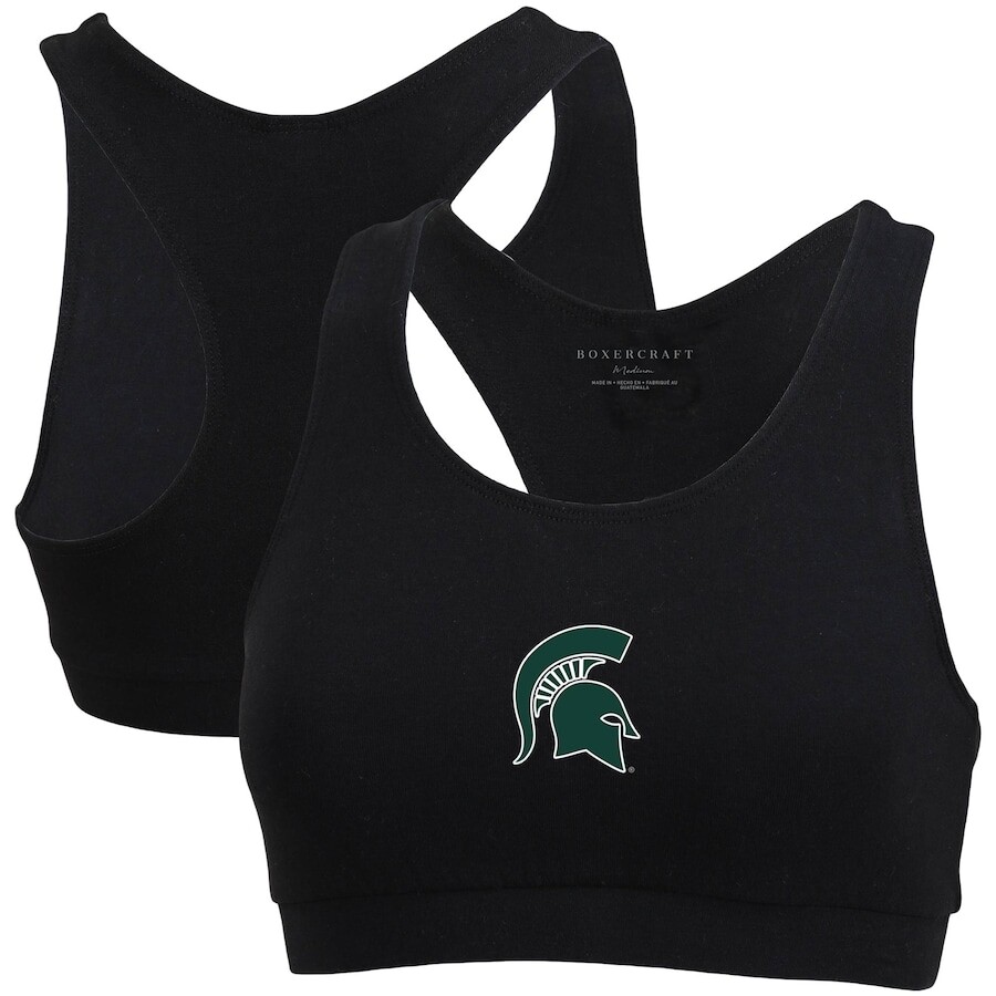 

Спортивный бюстгальтер Boxercraft Michigan State Spartans, черный