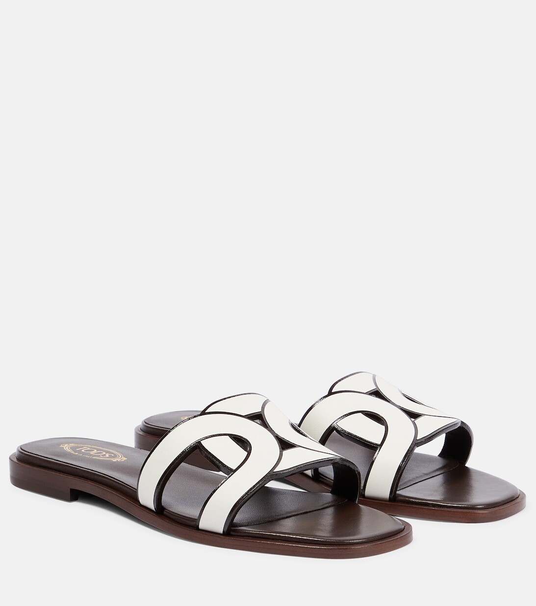 

Кожаные сандалии Tod's, белый