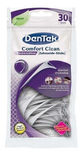 

Чистые зубочистки Dentek Comfort с нитью для коренных зубов 30 шт.