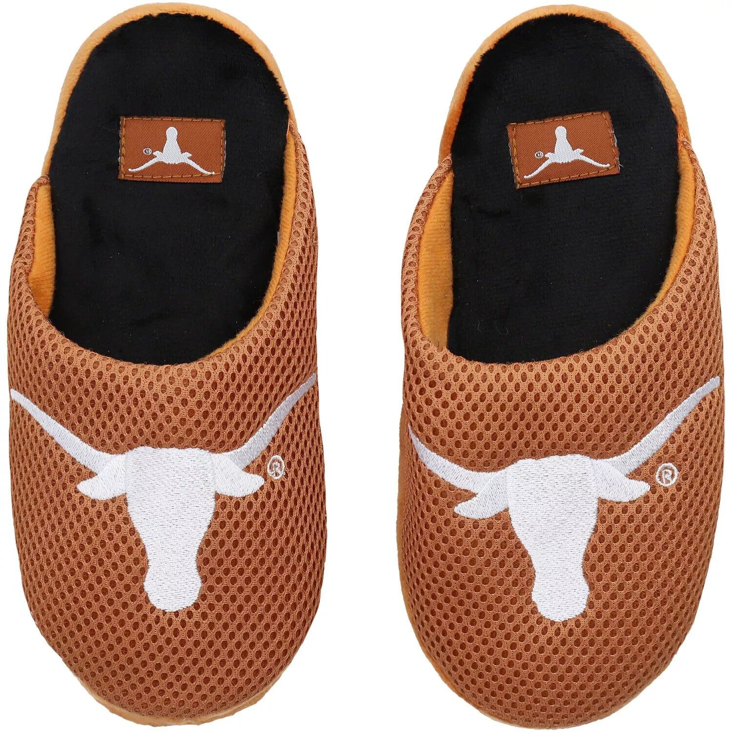 

Молодежные тапочки из сетки с цветными блоками и большим логотипом FOCO Texas Longhorns Unbranded