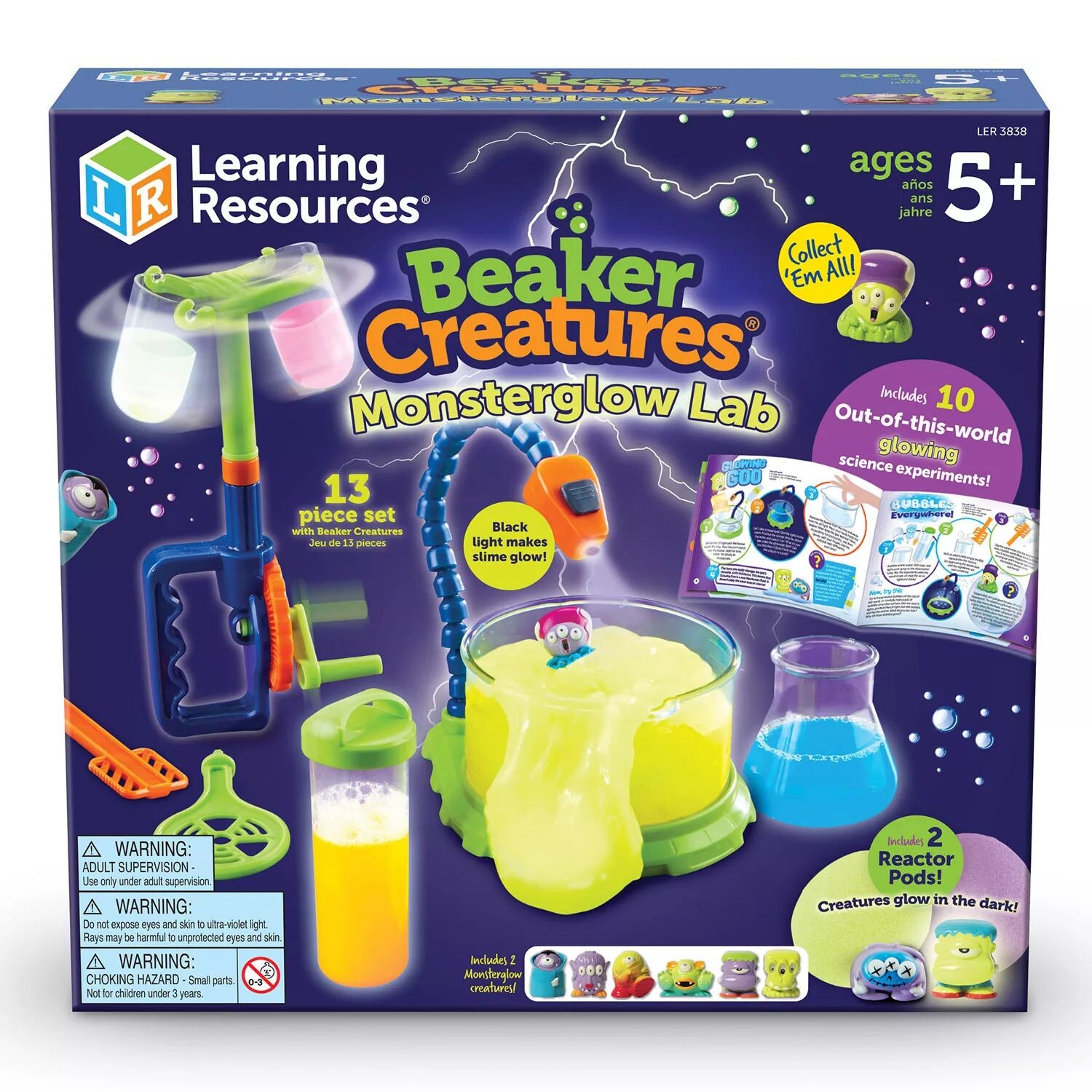 

Учебные ресурсы Существа из стаканов Monsterglow Lab Learning Resources