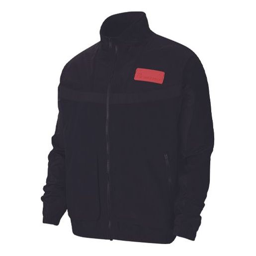 куртка рубашка jordan 23 engineered размер xl черный бежевый Куртка Air Jordan 23 Engineered Rubber Sports Jacket Black, черный