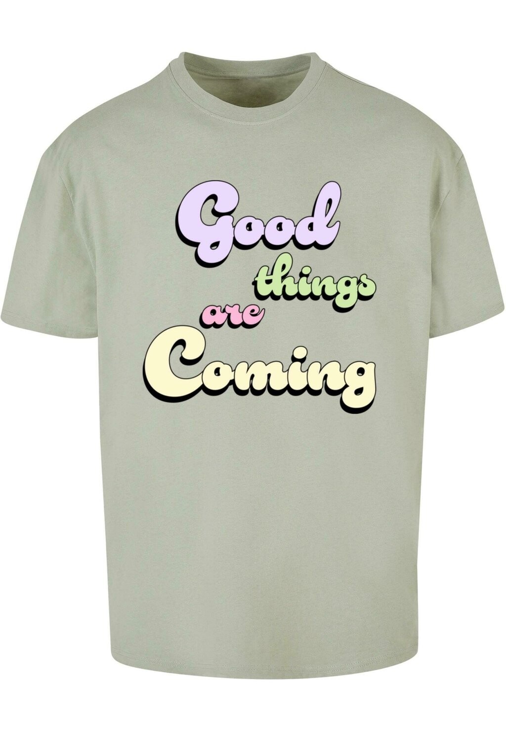 

Футболка с принтом GOOD THINGS HEAVY Merchcode, цвет softsalvia
