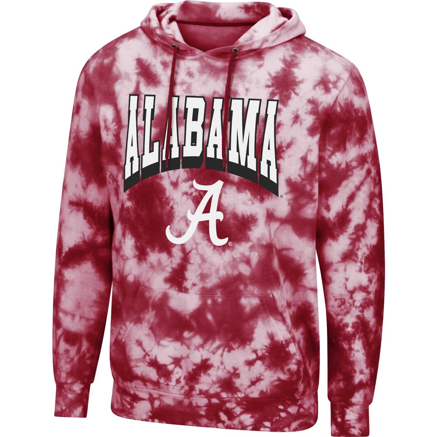 

Мужской пуловер с капюшоном Colosseum Crimson Alabama Crimson Tide Fanatic Tie-Dye