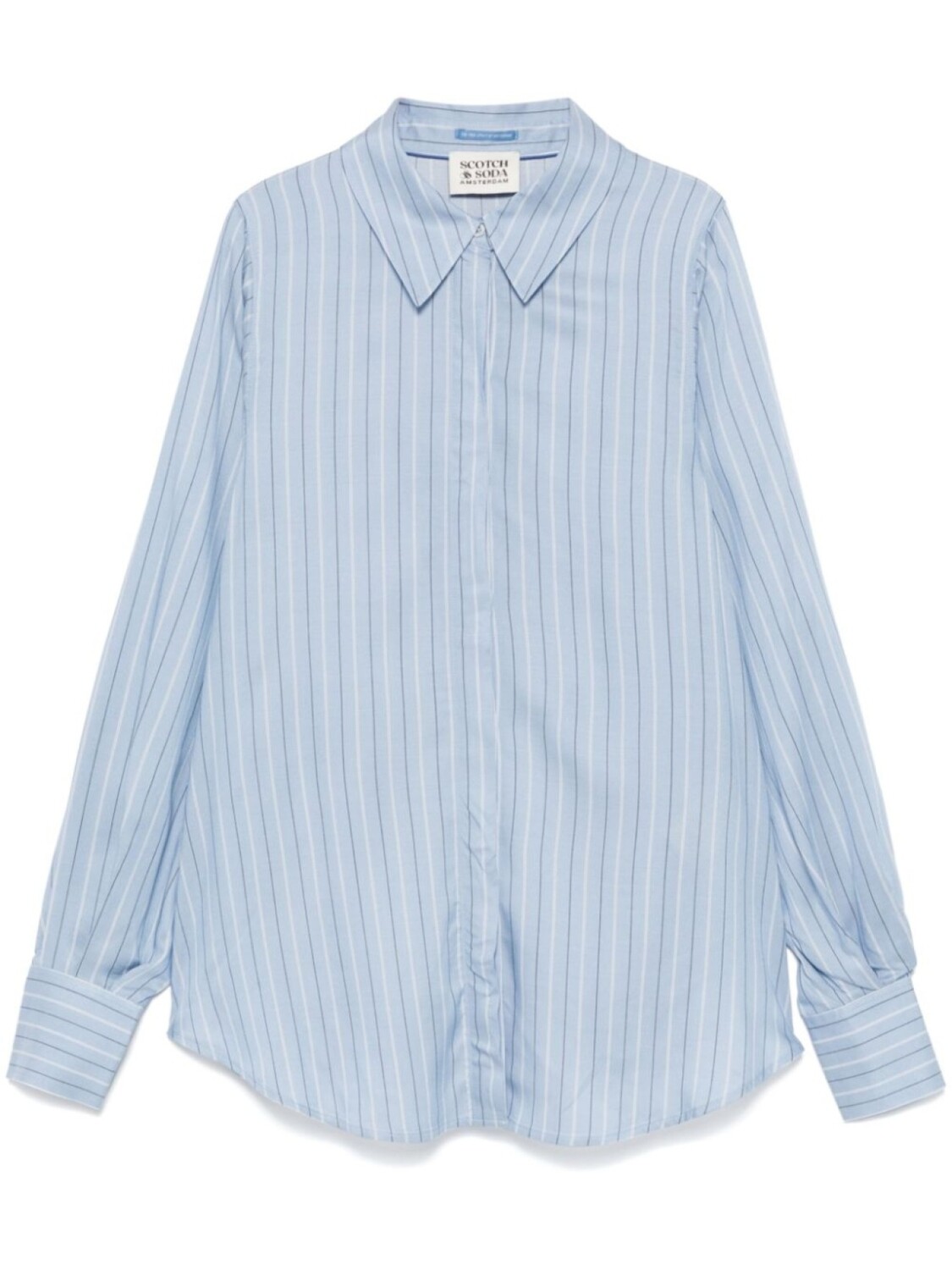 

Рубашка в полоску Scotch & Soda, синий