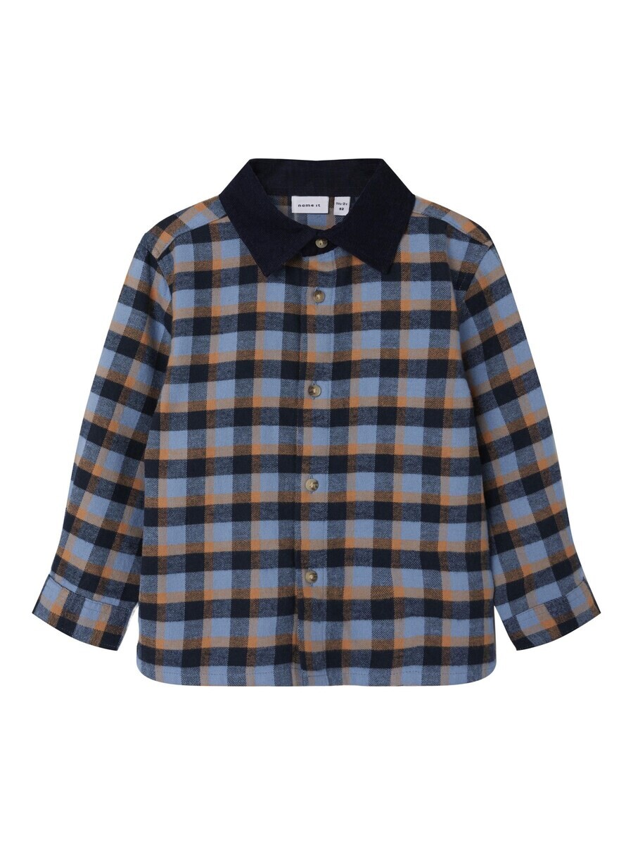

Рубашка NAME IT Regular fit Button Up, синий