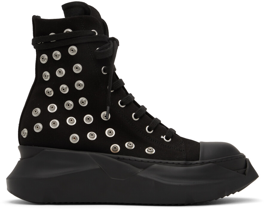 

Черные кроссовки с заклепками Rick Owens DRKSHDW