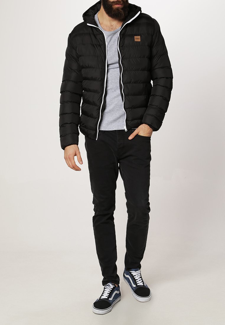Зимняя куртка Urban Classics BASIC BUBBLE JACKET, цвет black/white/black