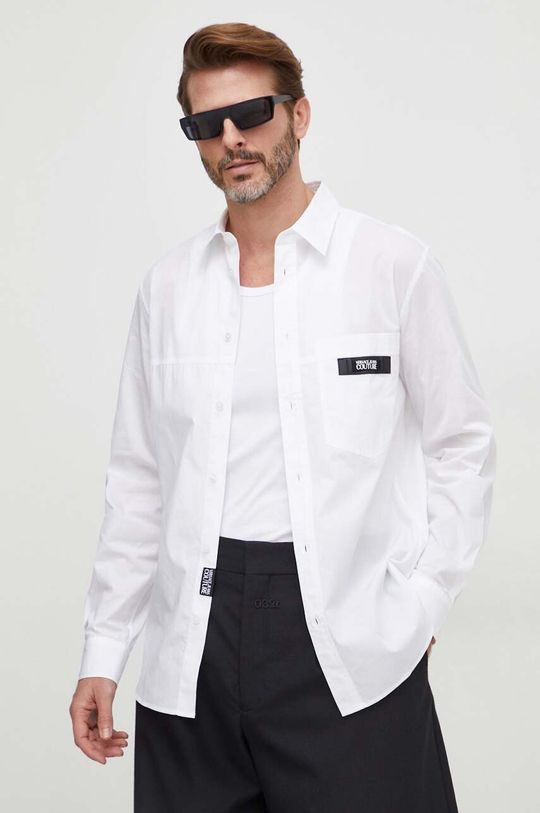 Хлопчатобумажную рубашку Versace Jeans Couture, белый
