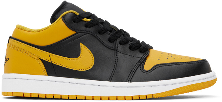 

Черно-желтые низкие кеды Air Jordan 1 Nike Jordan