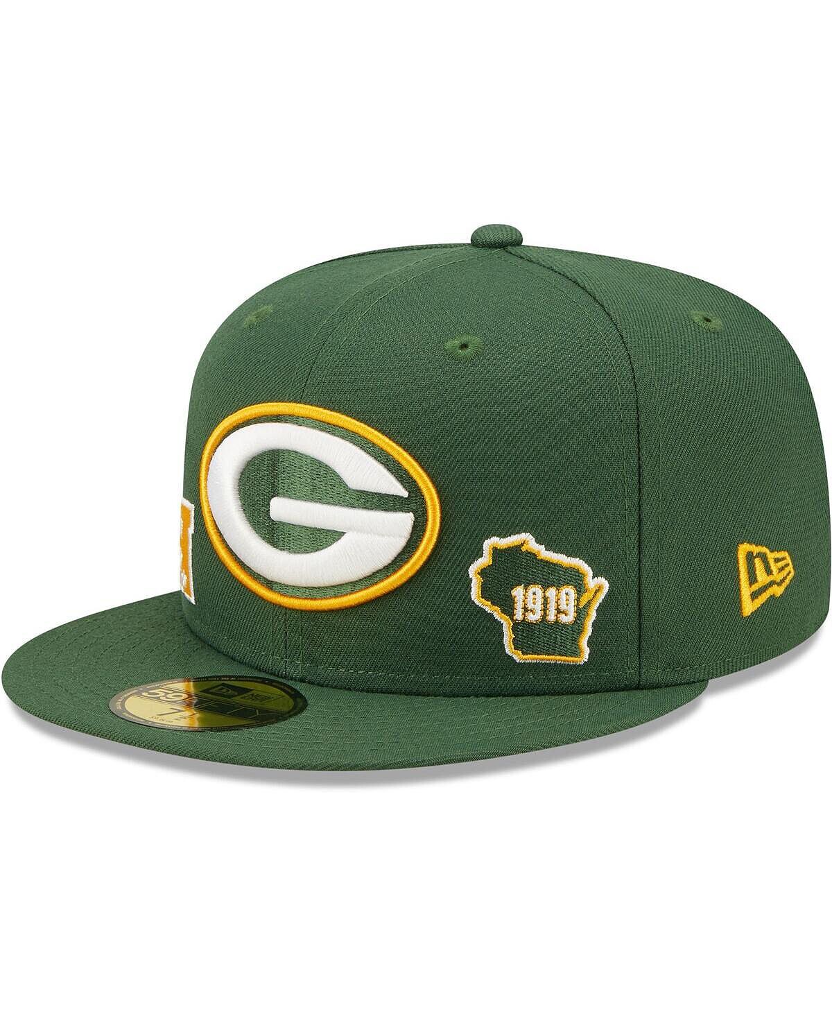 

Мужская зеленая приталенная шляпа Green Bay Packers Identity 59FIFTY New Era