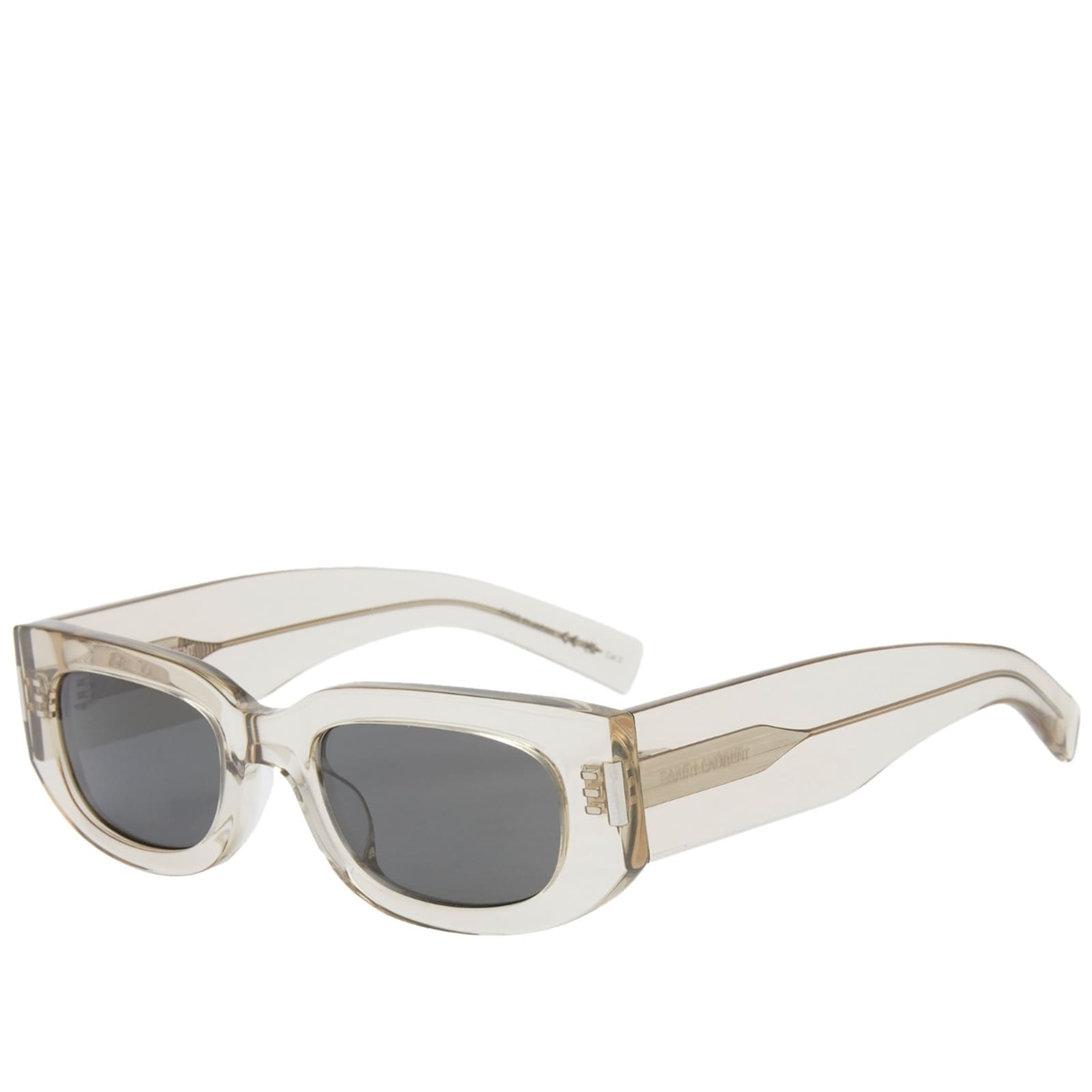 солнцезащитные очки saint laurent черный Солнцезащитные очки Saint Laurent Sl 697, бежевый и серый