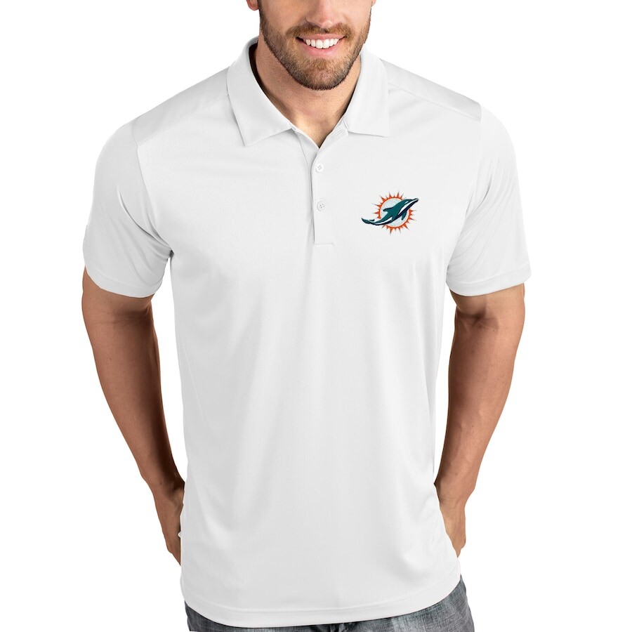 

Поло с коротким рукавом Antigua Miami Dolphins, белый