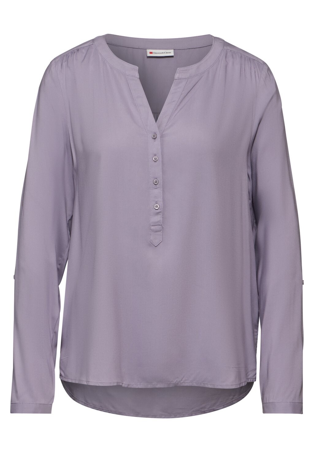 

Блуза BASIC IN UNIFARBE Street One, фиолетовый