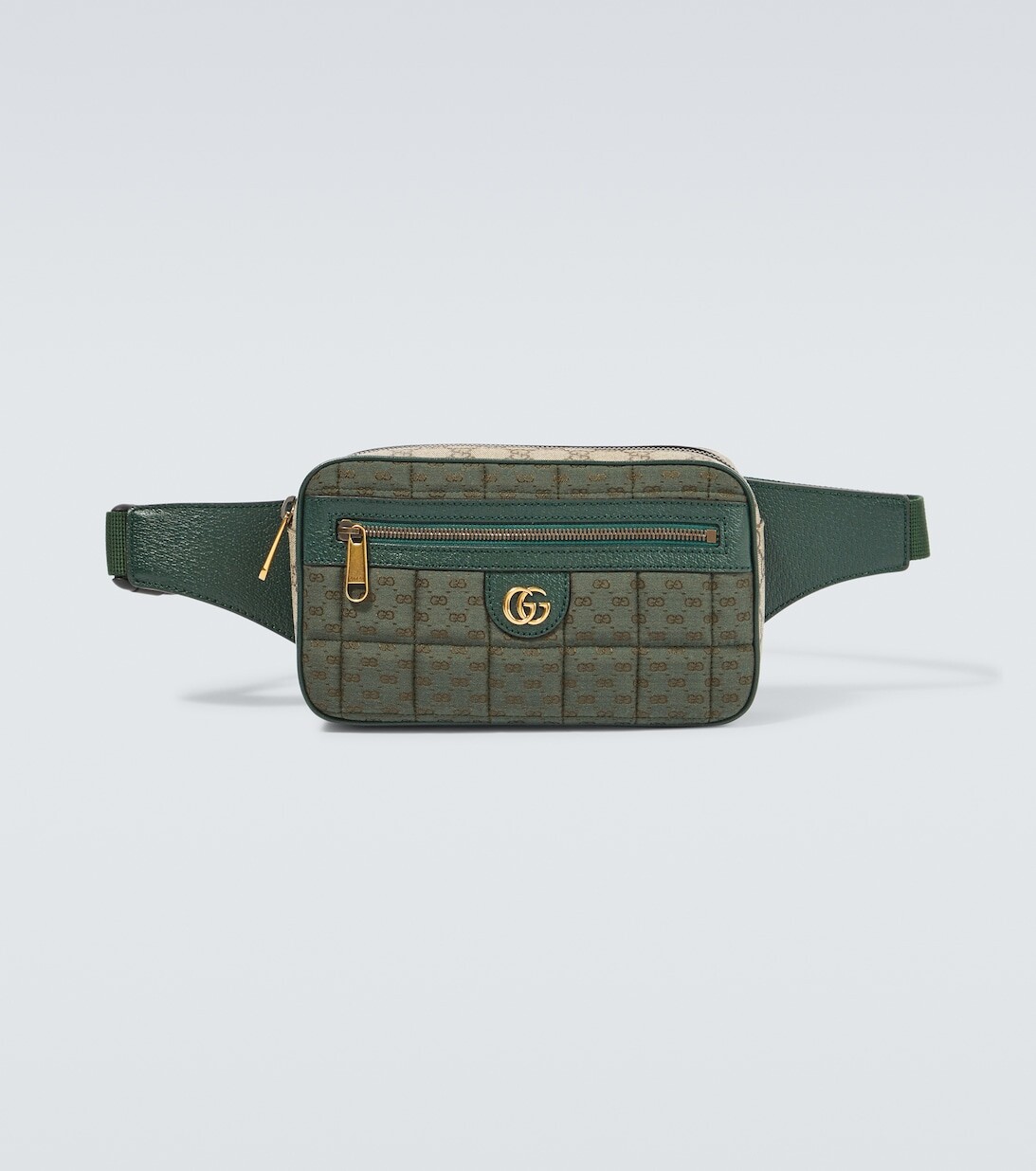 

Поясная сумка Mini с логотипом GG Gucci, зеленый