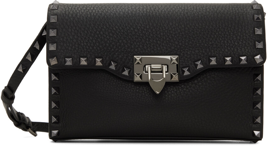 

Черная маленькая сумка Rockstud Valentino Garavani