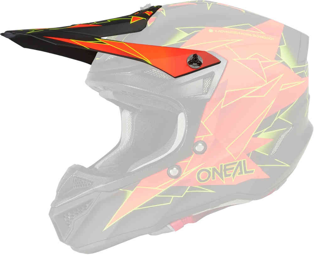 Козырек для шлема из полиакрилита 5-й серии Oneal, черный красный защитный козырек для шлема shoei cwr f2 z8 rf1400 nxr2 объектив для шлема uv cut аксессуары для мотоциклетного шлема