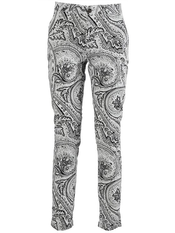 

Брюки из ткани regular fit Cafènoir, белый