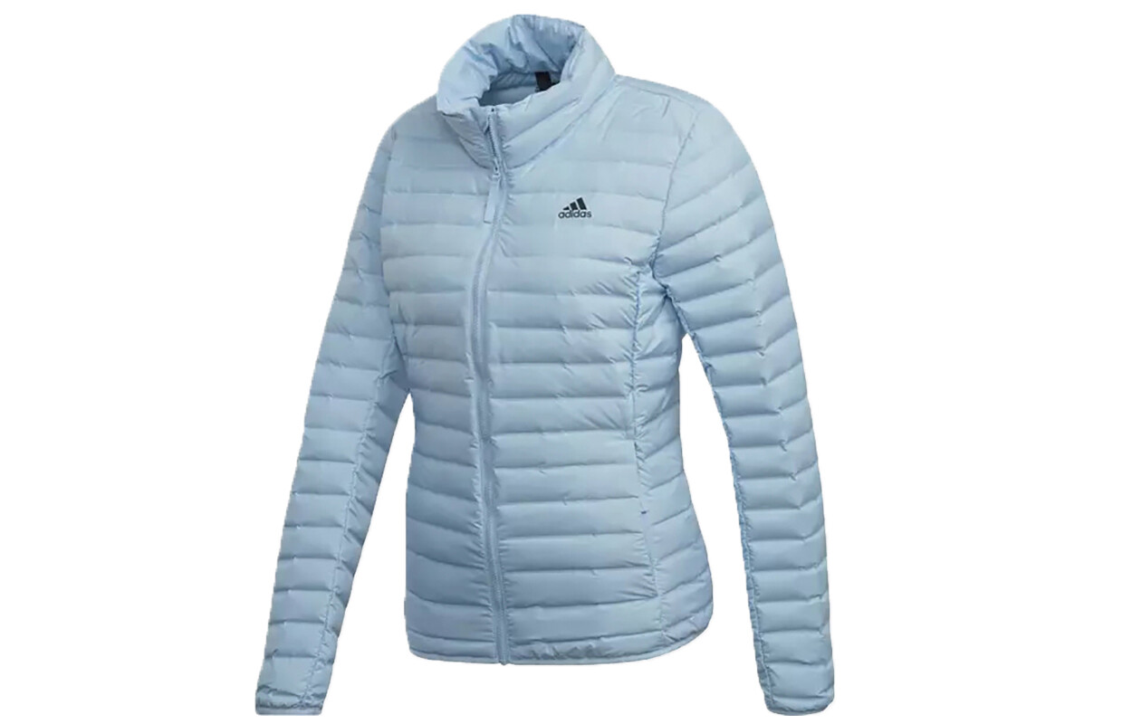 

Пуховик женский небесно-голубой Adidas