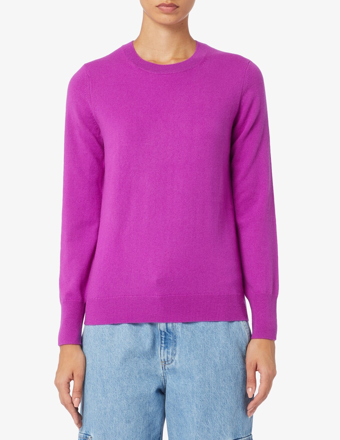 

Кашемировый свитер с круглым вырезом Pure Cashmere, фиолетовый