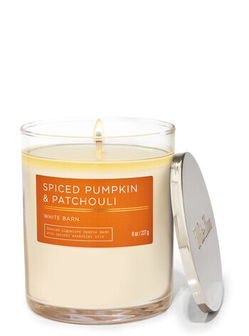

Фирменная свеча с одним фитилем Spiced Pumpkin & Patchouli, 8 oz / 227 g, Bath and Body Works