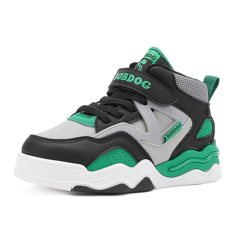 

Детские кроссовки для скейтбординга Kids Mid-top Green Bobdog