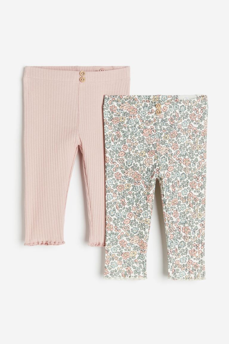 

Комплект из 2 леггинсов в рубчик H&M