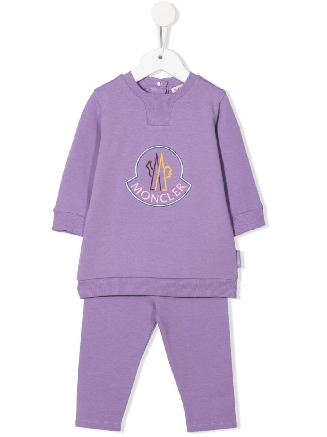 

Moncler Enfant спортивный костюм с логотипом, фиолетовый
