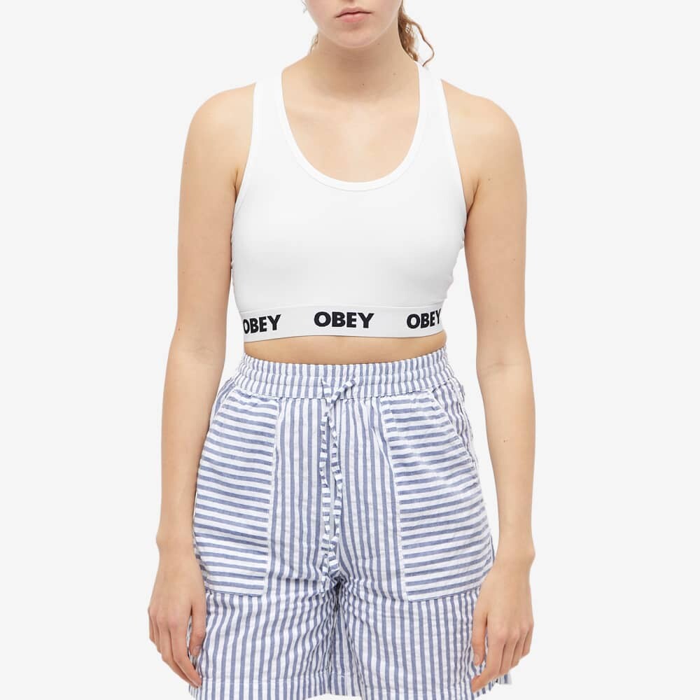 

Бюстгальтер без косточек с логотипом Obey, комплект из 2 шт., белый