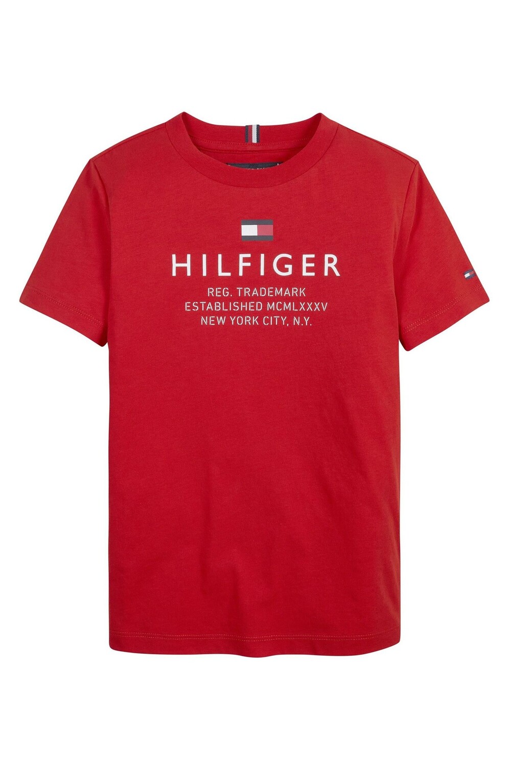 

Красная футболка с логотипом Tommy Hilfiger, красный