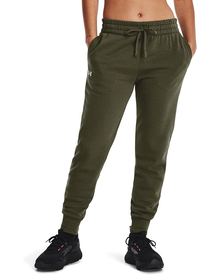 

Джоггеры Under Armour Rival Fleece, цвет Marine OD Green/White